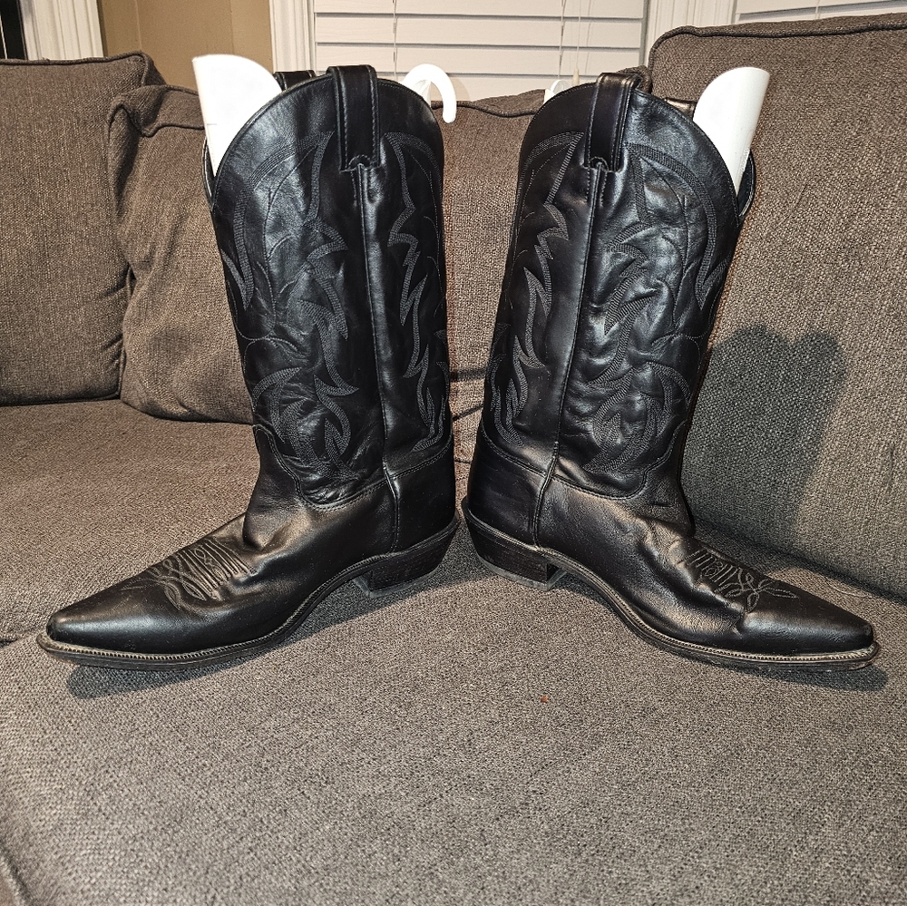 Justin Men’s Leather Western Cowboy Boots